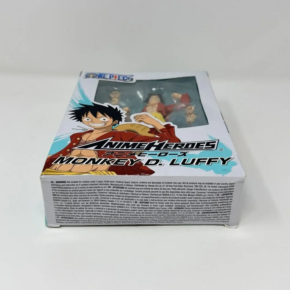 One Piece Anime Heroes Monkey D Luffy Bandai 6.5 Inch Action Figure New Sealed